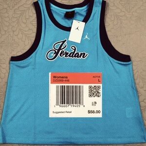 NEW..WOMEN LARGE JORDAN JERSEY 23 TANK TOP
